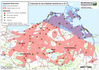 Übersichtskarte zeigt Potenziale der mitteltiefen Geothermie in Mecklenburg-Vorpommern. (Quelle: LUNG M-V)